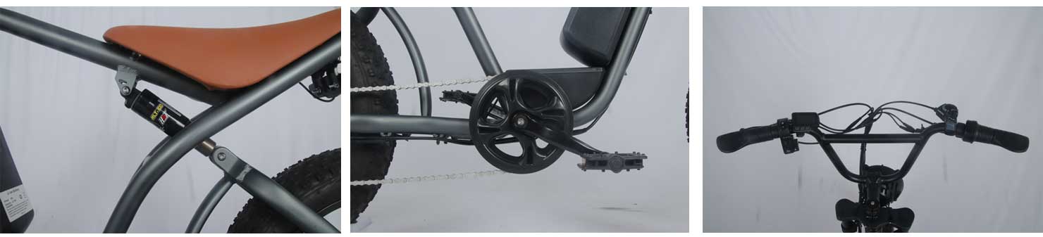retro vintage style retro electric bicycle