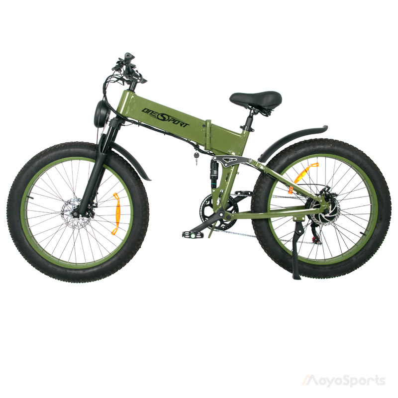 folding electric mountain bike