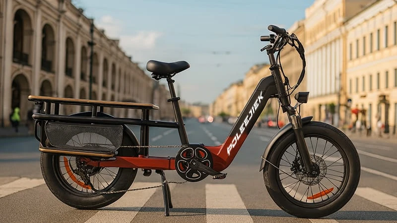 BLJ-DC009 Cargo Electric Bike Front View