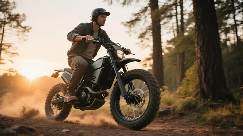 Close-up of the POLEEJIEK BLJ-Motorcycle electric dirt bike