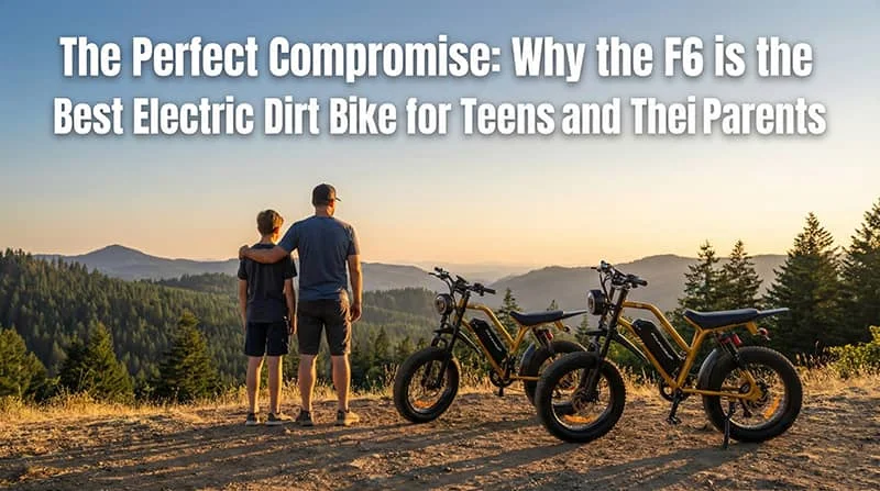 The Perfect Compromise: Why the F6 is the Best Electric Dirt Bike for Teens and Their Parents
