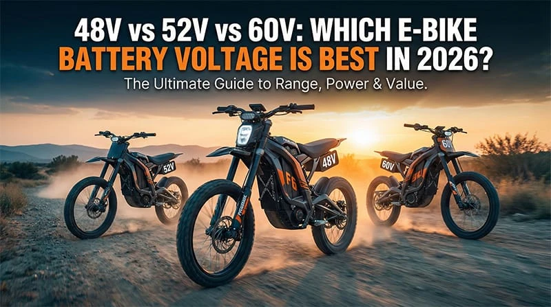 48V vs 52V vs 60V: Which E-Bike Battery Voltage is Best in 2026?