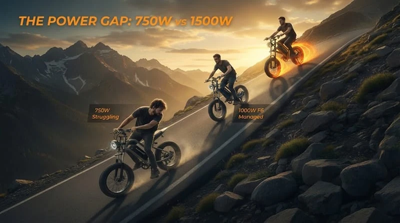 750W vs 1000W vs 1500W E-Bike: How Much Power Do You Really Need?