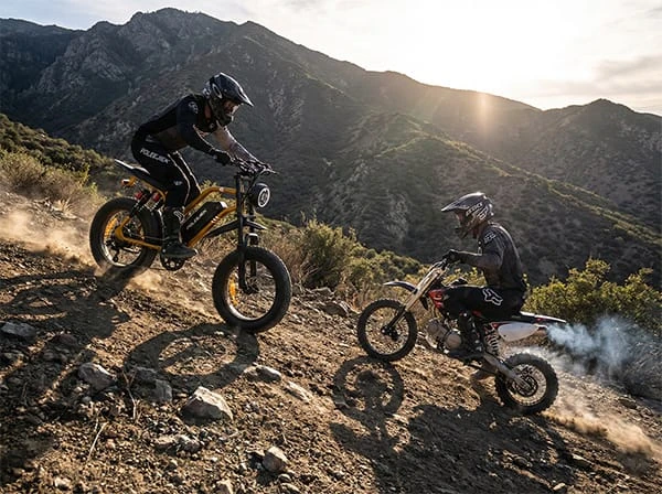 Riding Electric Dirt Bike